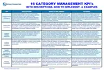 Comprehensive 16 KPIs Category Management Template - Includes Description, Instruction on How to Implement each KPI & Examples!