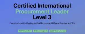 CIPL is the top-level procurement certification for senior leaders, equipping you to drive strategy, innovation, and enterprise-wide impact.