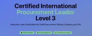 CIPL is the top-level procurement certification for senior leaders, equipping you to drive strategy, innovation, and enterprise-wide impact.