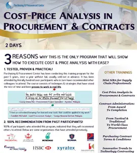 Join our cost and price analysis training to master procurement strategies with hands-on exercises led by industry expert Robi Bendorf.