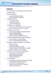 Procurement training catalog