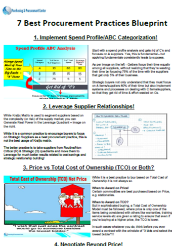 Concise, No-nonsense Blueprint for Success, Highly Praised by Procurement Leaders. Straightforward & Actionable without Fluff, You'll Find it Invaluable!