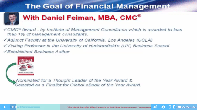 Financial Management Goals Procurement