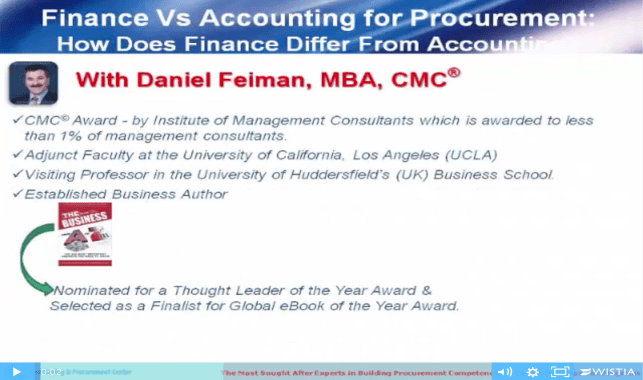 Finance vs Accounting For Procurement