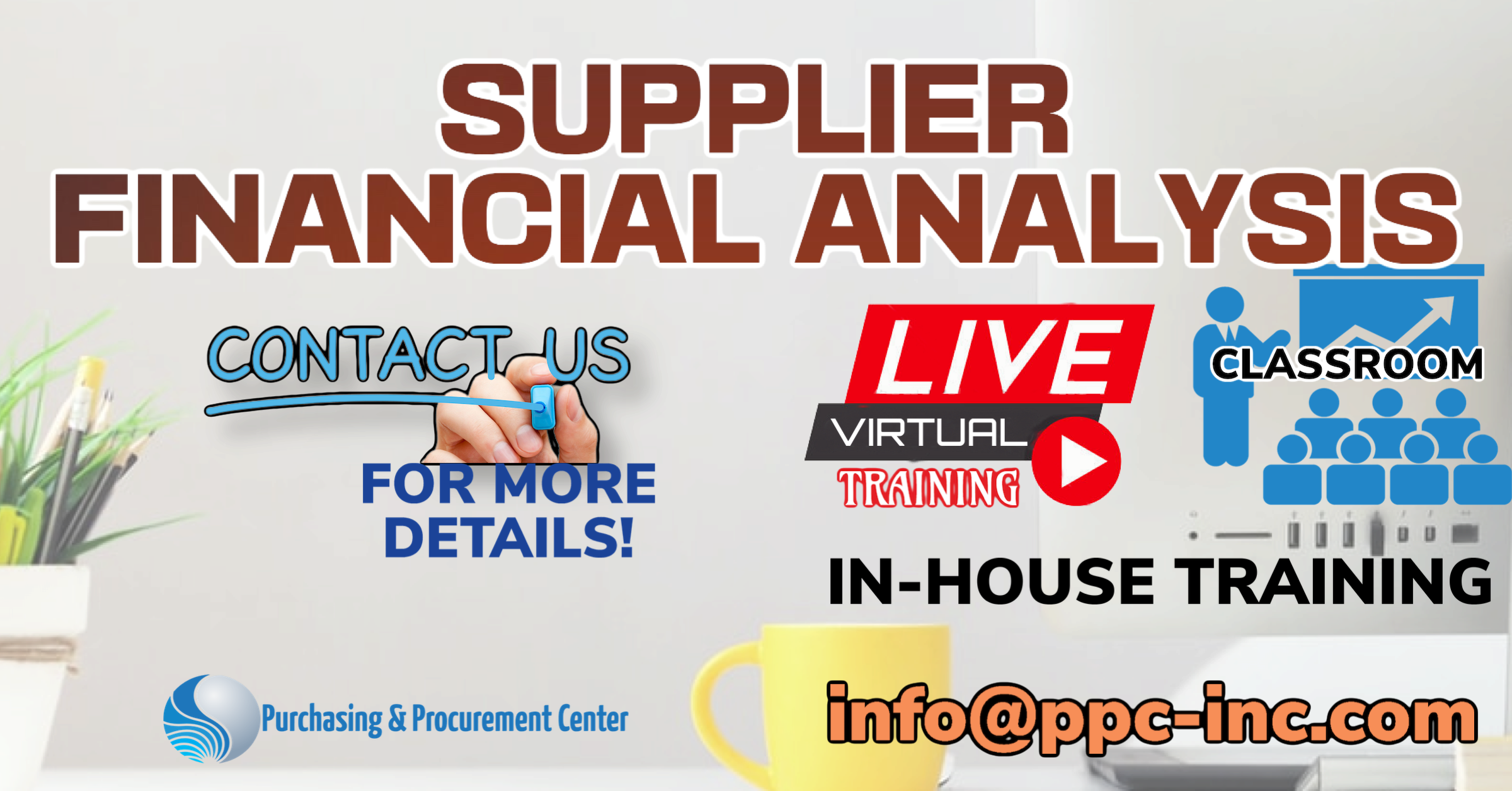 The Supplier Financial Analysis course is a proven set of decision-making tools and financial analysis techniques.